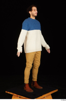 Pablo brown shoes brown trousers dressed standing sweater whole body 0016.jpg